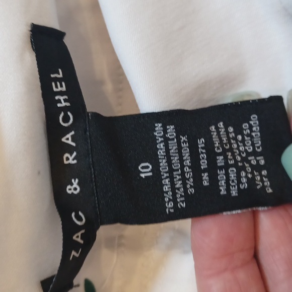 NWT Zac & Rachel White Floral Skort - Picture 6 of 8